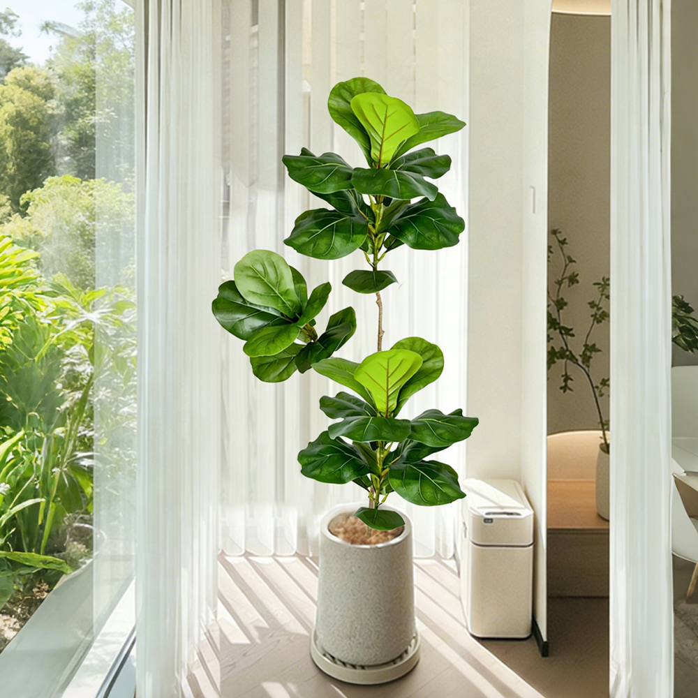 70-135cm Large Artificial Fidd - مراجعة Ficus Lyrata Tree وسعره
