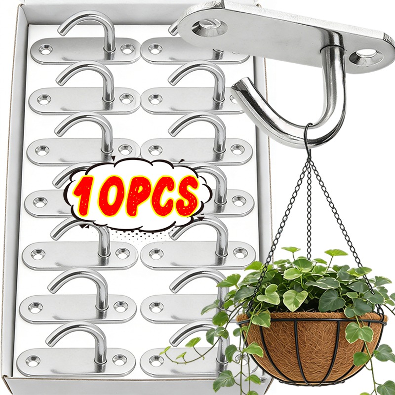 10/1pcs Heavy Duty J Hooks Sta - مراجعة Spider Plant Hanging وسعره