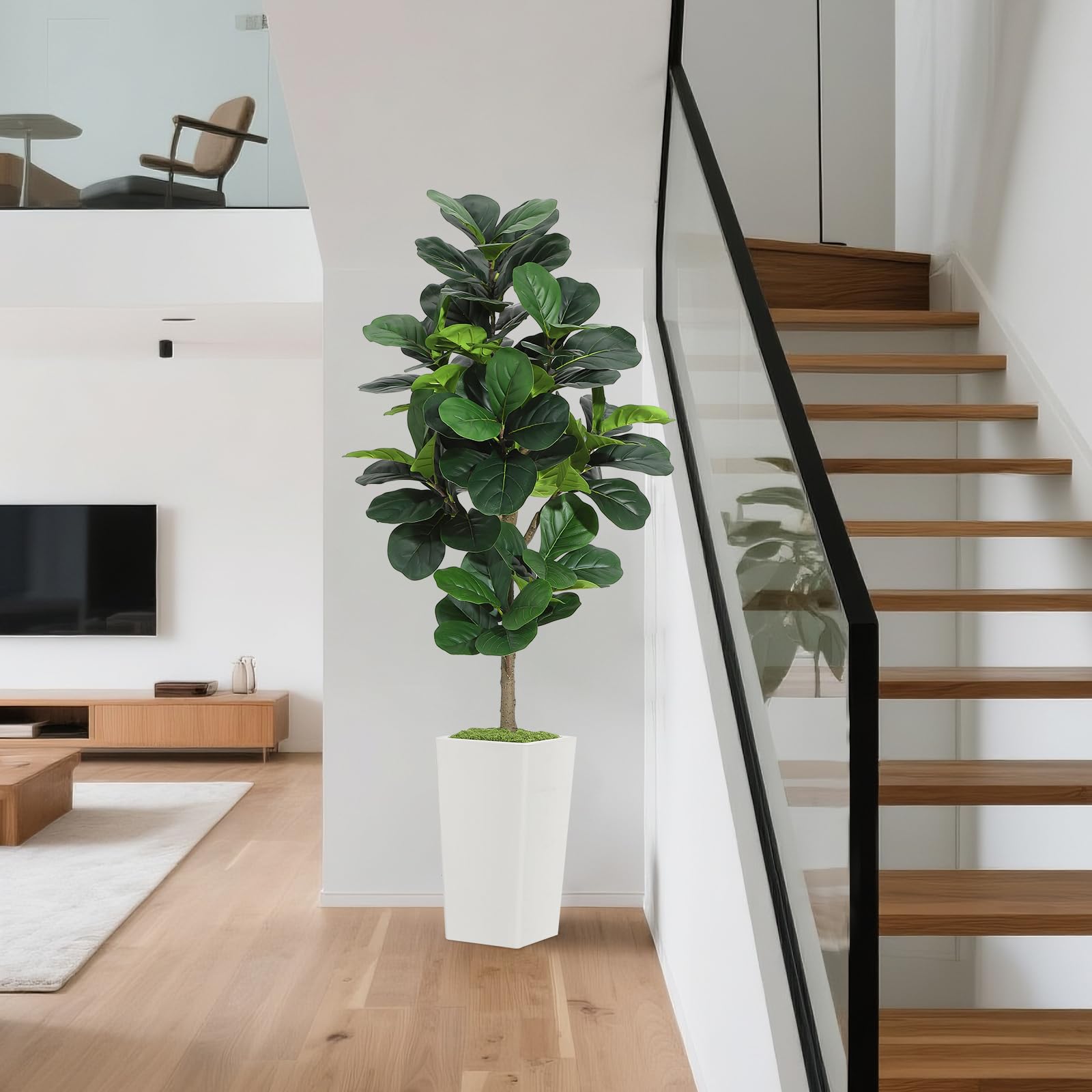 Artificial Fiddle Leaf Fig Tre - مراجعة Ficus Lyrata Tree وسعره