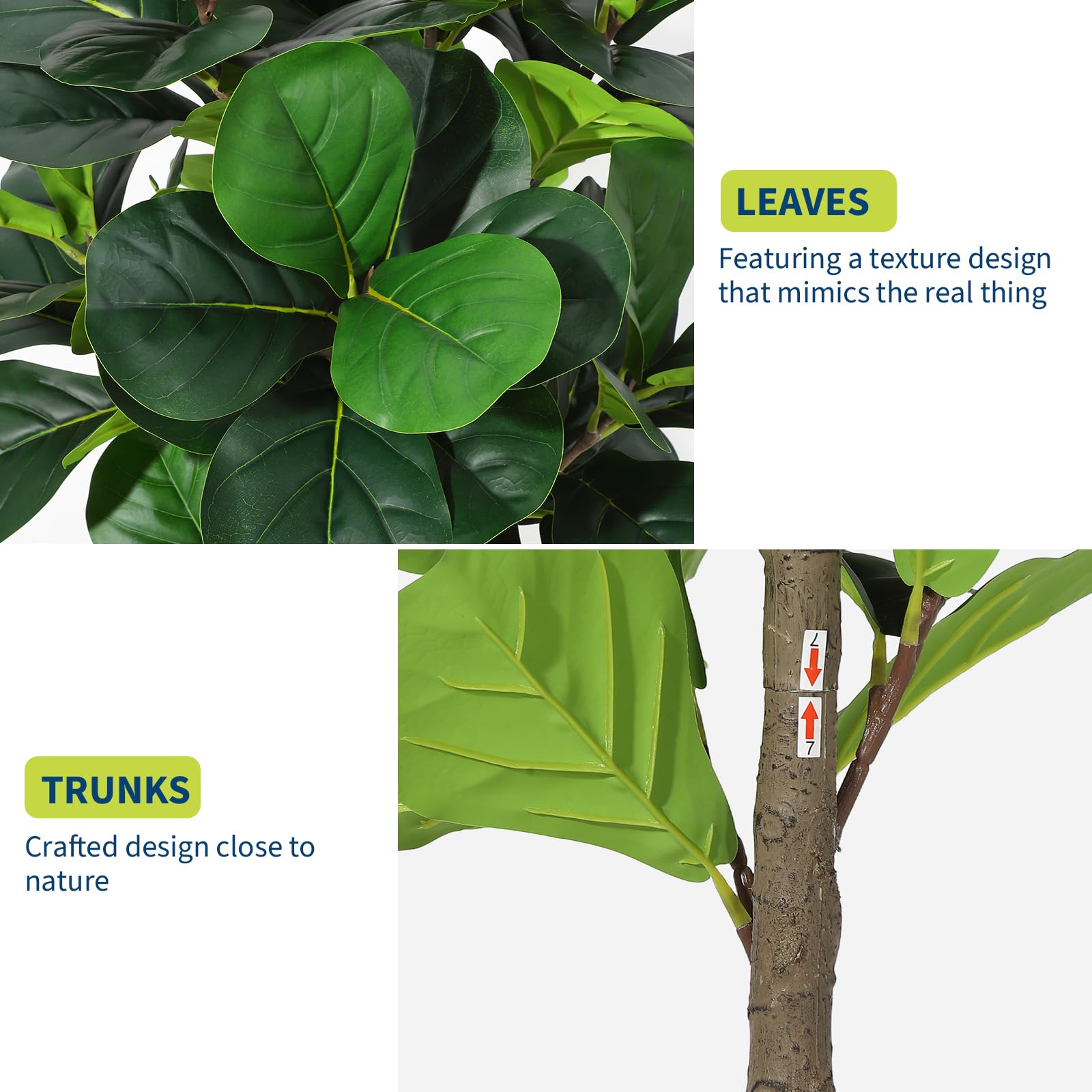 Artificial Fiddle Leaf Fig Tre - مراجعة Ficus Lyrata Tree وسعره