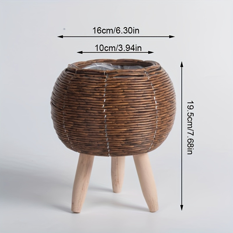 Charming Rustic Rattan Planter - مراجعة Aloe Vera Pot وسعره