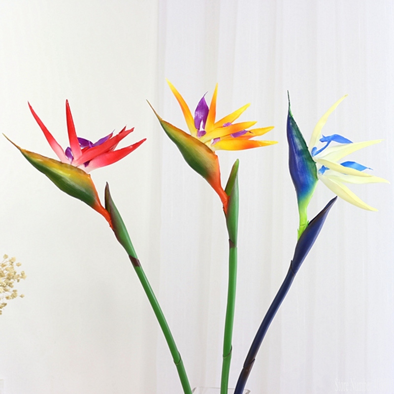 90CM silicone paradise bird st - مراجعة Bird Paradise Strelitzia وسعره