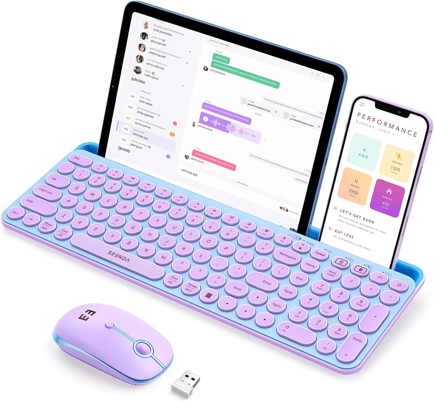 Wireless Keyboard and Mouse Co - مراجعة Tradescantia Purple وسعره