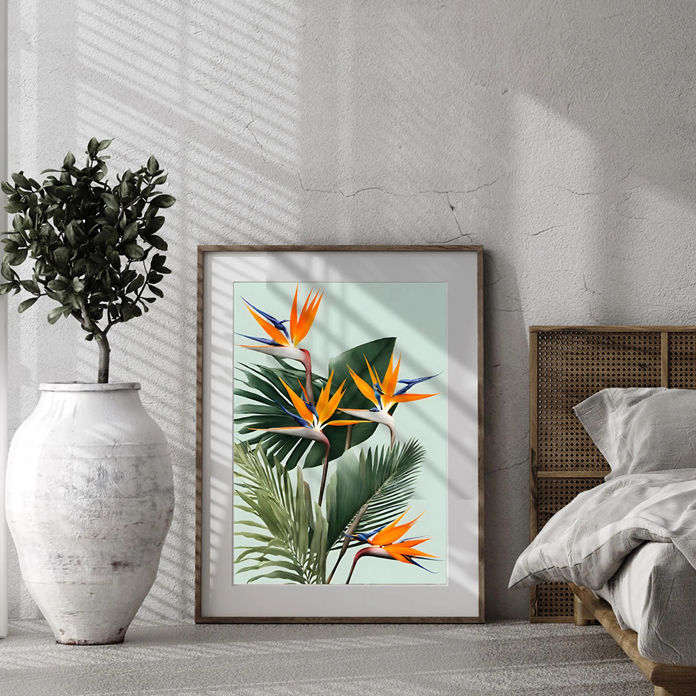 Bird of Paradise Wall arts, St - مراجعة Bird Paradise Strelitzia وسعره