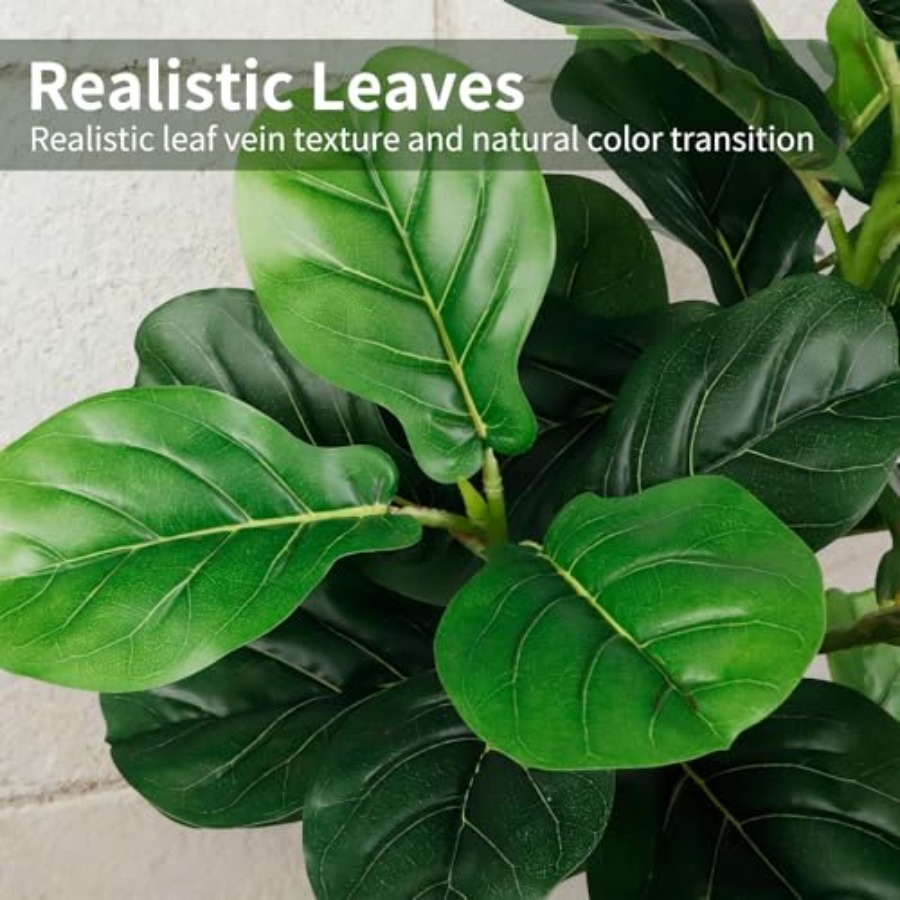 5Feet Artificial Fiddle Leaf F - مراجعة Ficus Lyrata Tree وسعره