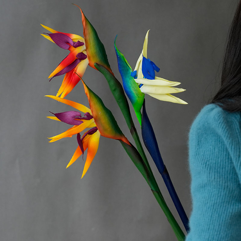 1PC Artificial Heaven Bird Flo - مراجعة Bird Paradise Strelitzia وسعره