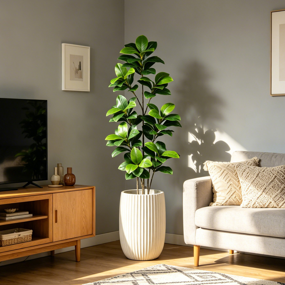 74-140cm Large Artificial Bany - مراجعة Ficus Lyrata Tree وسعره