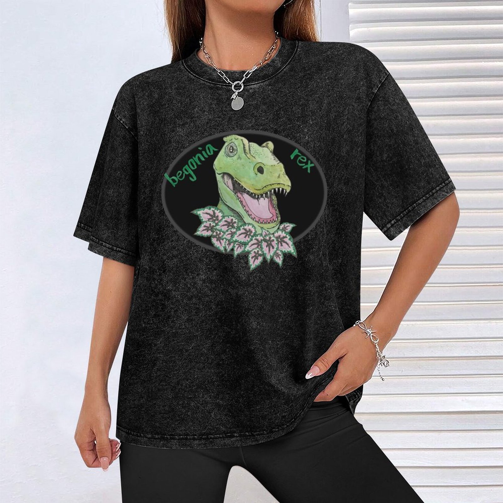 T rex begonia T-Shirt Big and  - مراجعة Begonia Rex وسعره