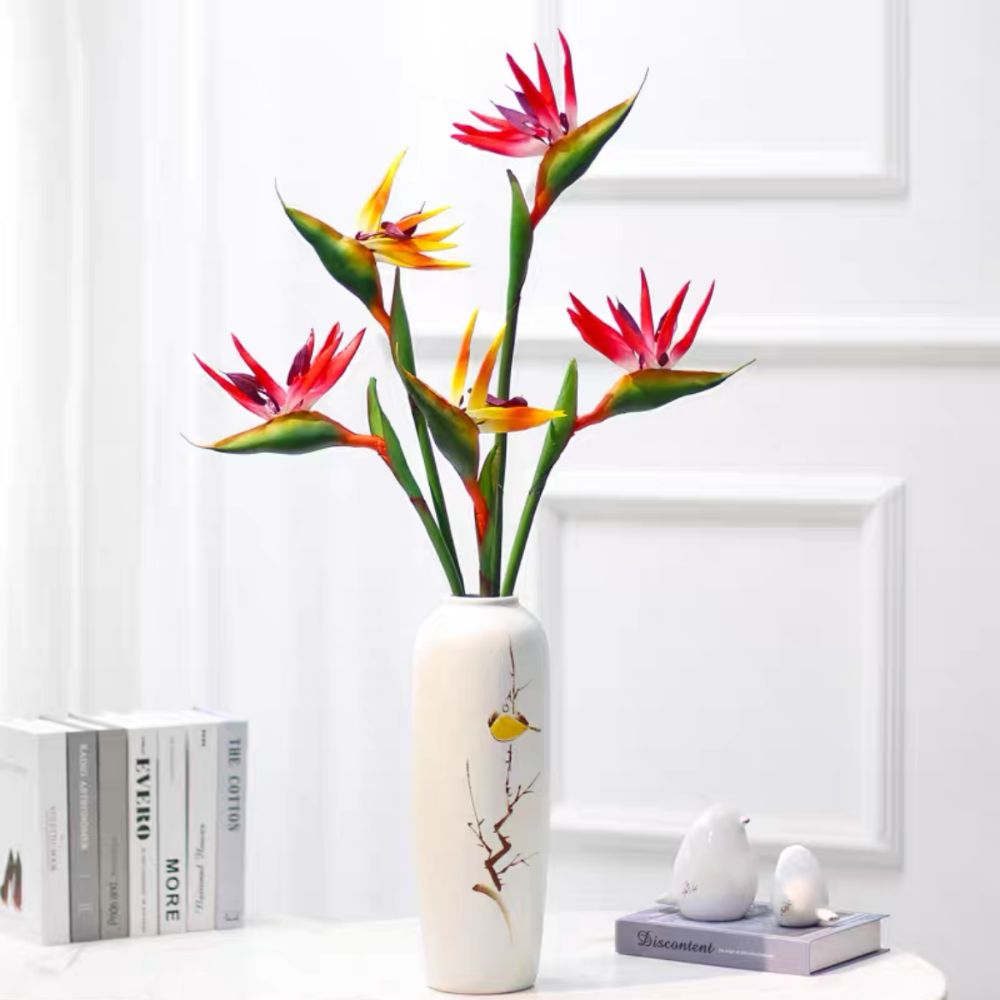 New Long Stem Artificial Bird  - مراجعة Bird Paradise Strelitzia وسعره