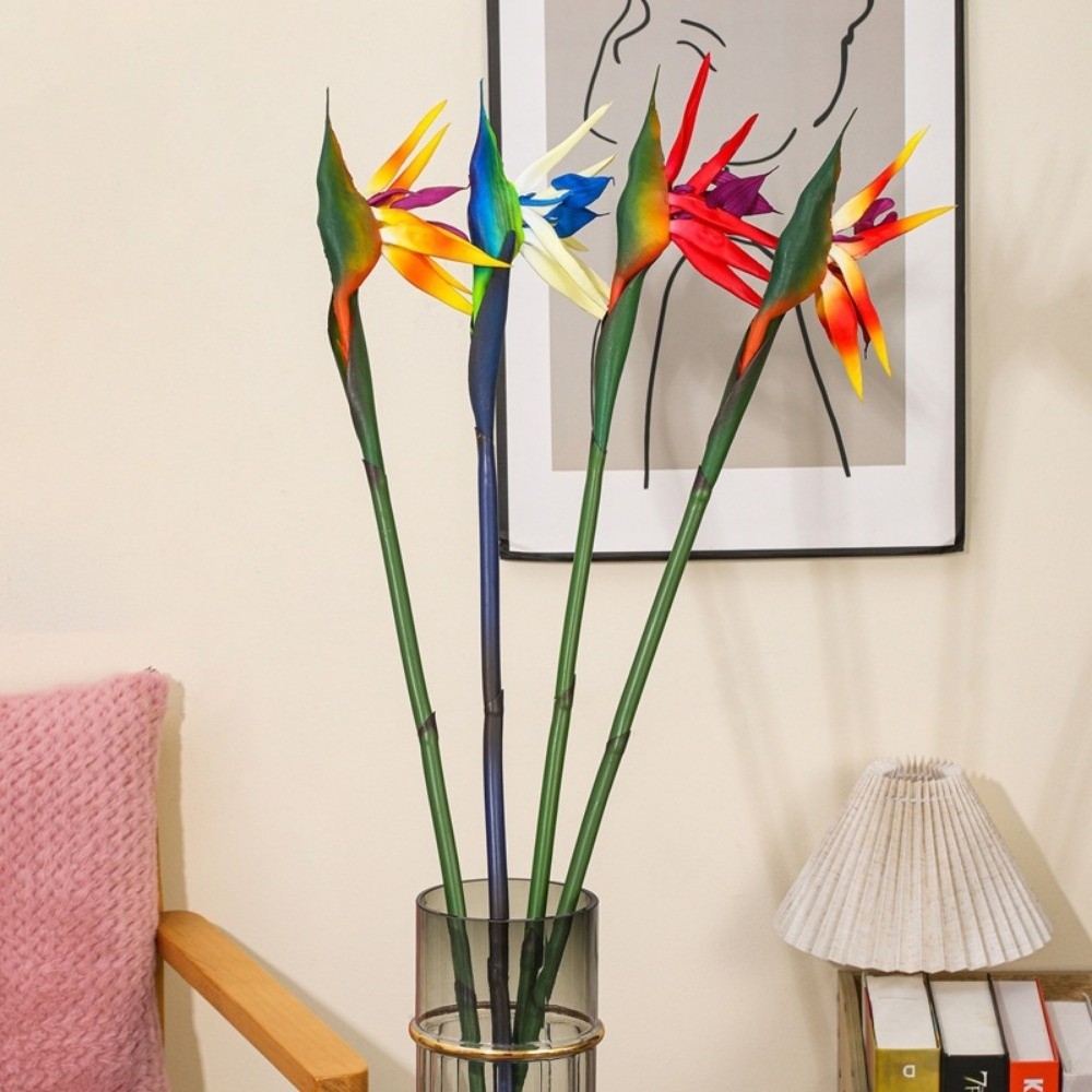 New Long Stem Artificial Bird  - مراجعة Bird Paradise Strelitzia وسعره